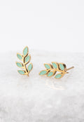 Rowen Stud Earrings in Mint