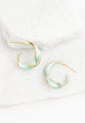 With a Twist Hoops in Mint